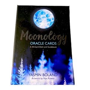 Moonology Oracle Cards: A 44-Card Deck and Guidebook by Yasmin Boland Like New
